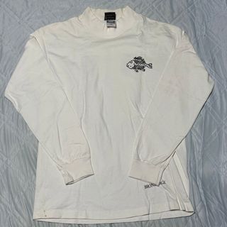 ステューシー(STUSSY)の90's BRONZE AGE ロンT モックネック White L USA製(Tシャツ/カットソー(七分/長袖))