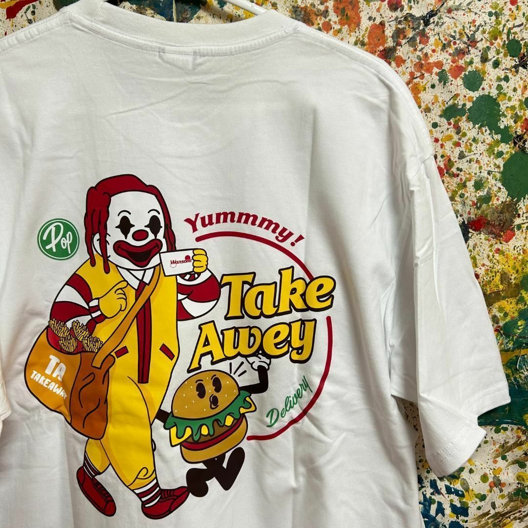 ピエロ マクドナルド アバンギャルド Tシャツ 半袖 メンズ 新品 個性的 白 メンズのトップス(Tシャツ/カットソー(半袖/袖なし))の商品写真