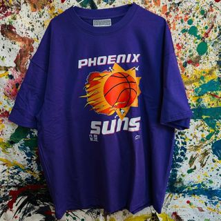 SUN リプリント Tシャツ 半袖 メンズ 新品 個性的 NBA 紫(Tシャツ/カットソー(半袖/袖なし))