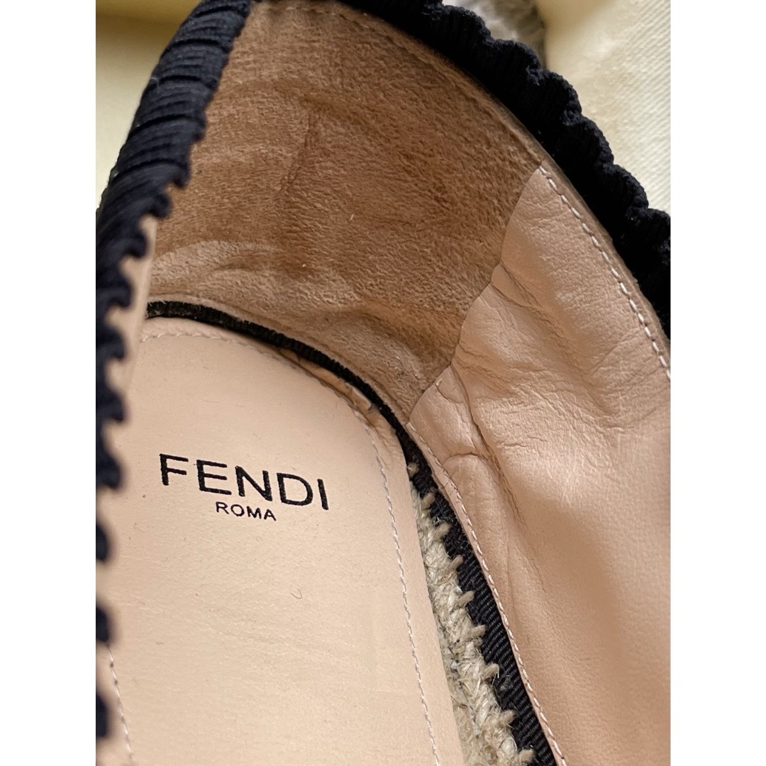 FENDI(フェンディ)のFENDI パールリボンエスパドリーユ スリッポン レディースの靴/シューズ(スリッポン/モカシン)の商品写真