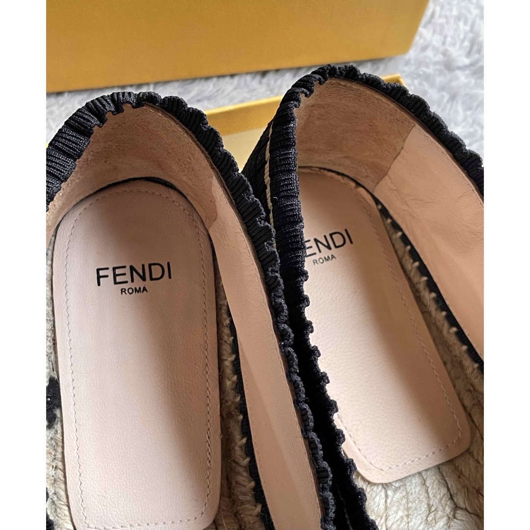 FENDI(フェンディ)のFENDI パールリボンエスパドリーユ スリッポン レディースの靴/シューズ(スリッポン/モカシン)の商品写真