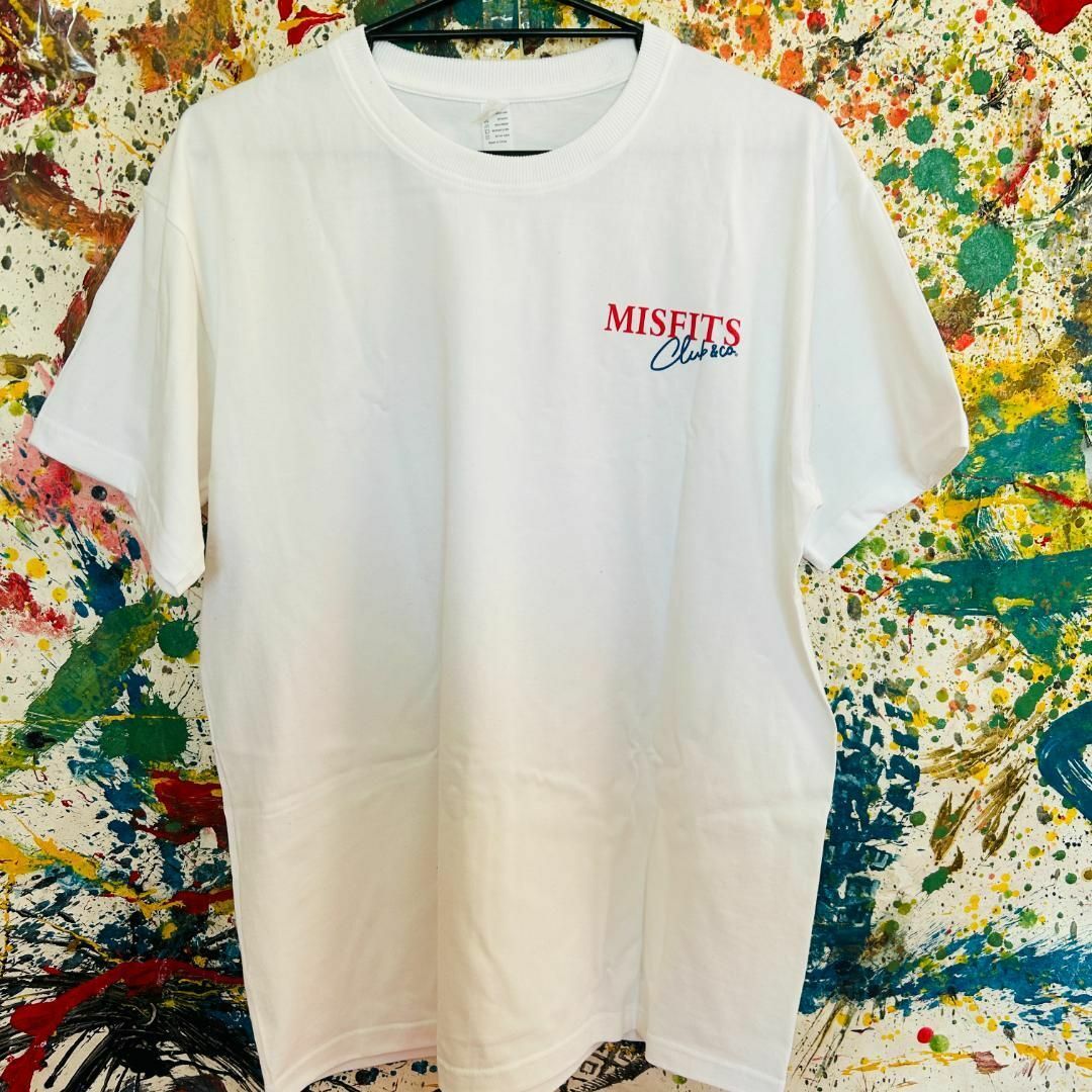 MISFITS ホームアロン Tシャツ 半袖 メンズ 新品 個性的 白 メンズのトップス(Tシャツ/カットソー(半袖/袖なし))の商品写真