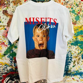 MISFITS ホームアロン Tシャツ 半袖 メンズ 新品 個性的 白(Tシャツ/カットソー(半袖/袖なし))