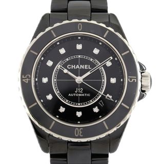 CHANEL - シャネル J12キャリバー12.1 38mmセラミック･12P H5702 セラミック 自動巻