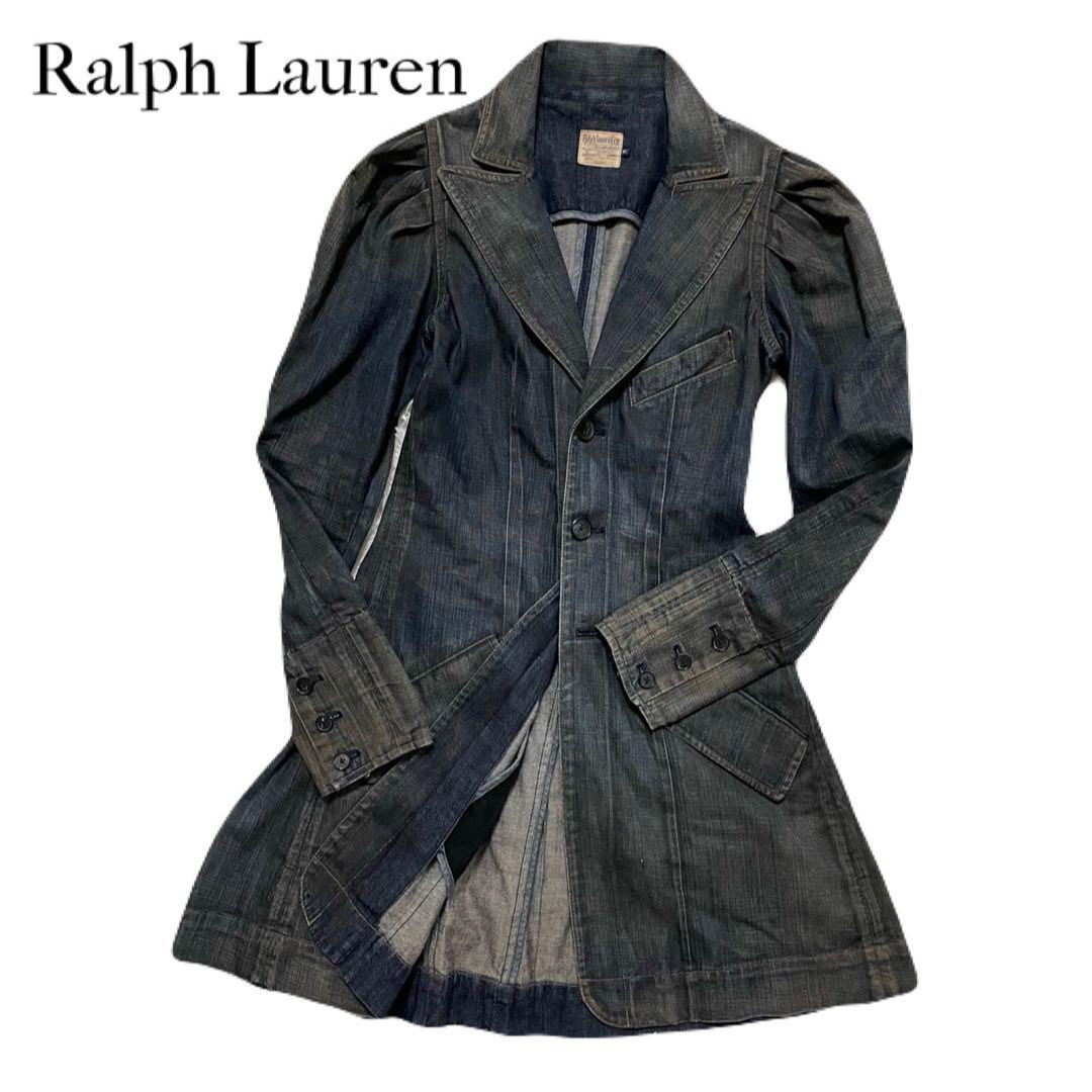 Ralph Lauren(ラルフローレン)の【ラルフローレン Ralph Lauren】デニムコート デニムワンピース レディースのジャケット/アウター(Gジャン/デニムジャケット)の商品写真