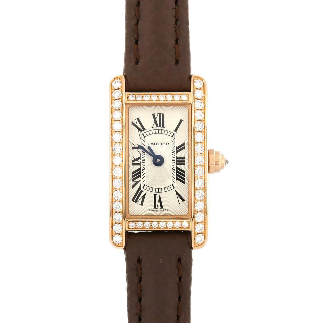 Cartier(カルティエ)のカルティエ ミニタンクアメリカン PG/D WJTA0026 PG･RG クォーツ レディースのファッション小物(腕時計)の商品写真