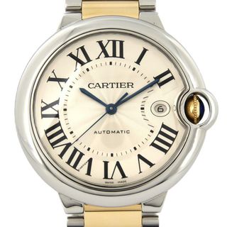 カルティエ(Cartier)のカルティエ バロンブルーLM コンビ W69009Z3 SSxYG 自動巻(腕時計(アナログ))