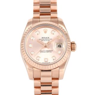 ロレックス(ROLEX)のロレックス デイトジャスト 179175FG PG･RG 自動巻 ランダム番(腕時計)