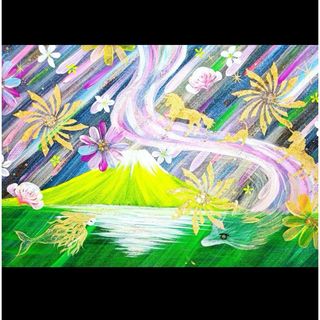 開運絵画　精霊達の奏優安(アート/写真)