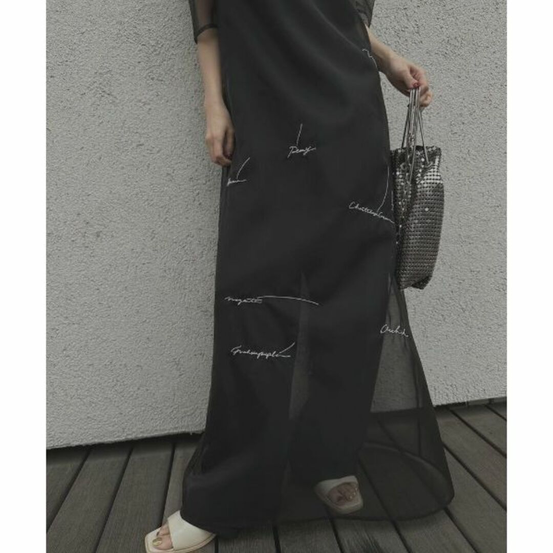 Ameri VINTAGE(アメリヴィンテージ)のKEITAMARUYAMAアメリ　SHEER LAYERED DRESS レディースのワンピース(ロングワンピース/マキシワンピース)の商品写真