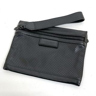 ボッテガヴェネタ(Bottega Veneta)の【BOTTEGA VENETA】ボッテガヴェネタ クラッチバッグ パンチング レザー ブラック 566199/kt09987tg(クラッチバッグ)