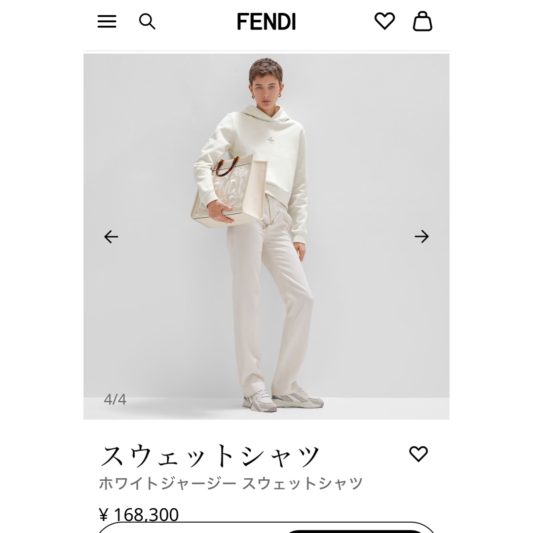 FENDI(フェンディ)のフェンディ パーカー　リバーシブル　現行品　FENDIパーカー レディースのトップス(パーカー)の商品写真