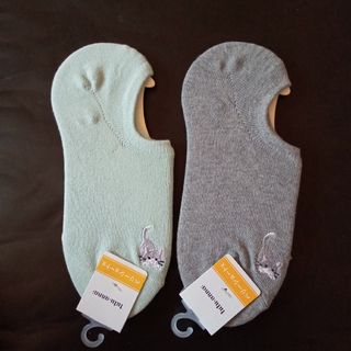 🐈‍⬛ tutuannaのダッシュ猫くるぶしソックス。2足セット。【新品】