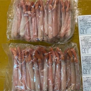 お刺身可！北海道産紅ズワイガニポーション1kg30-50本！蟹しゃぶに！毛蟹(魚介)