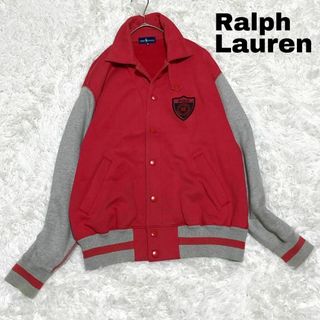 ラルフローレン(Ralph Lauren)の14X① ラルフローレン スウェットスタジャン ワッペン 襟付きレディース古着(その他)