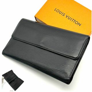 ルイヴィトン(LOUIS VUITTON)のルイヴィトン エピ ポルトトレゾール インターナショナル 長財布 折り財布 黒(財布)