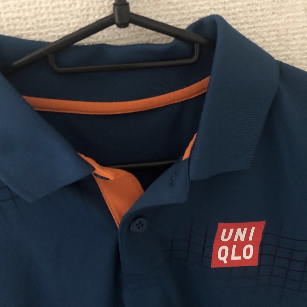 UNIQLO(ユニクロ)のユニクロ　ポロシャツ　Ｍサイズ　テニス　錦織圭　フェデラー スポーツ/アウトドアのテニス(ウェア)の商品写真