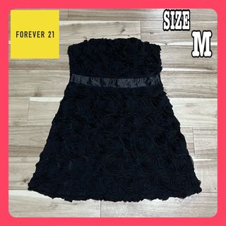 FOREVER 21 - FOREVER21 ワンピース ドレス バラ柄 Mサイズ 美品