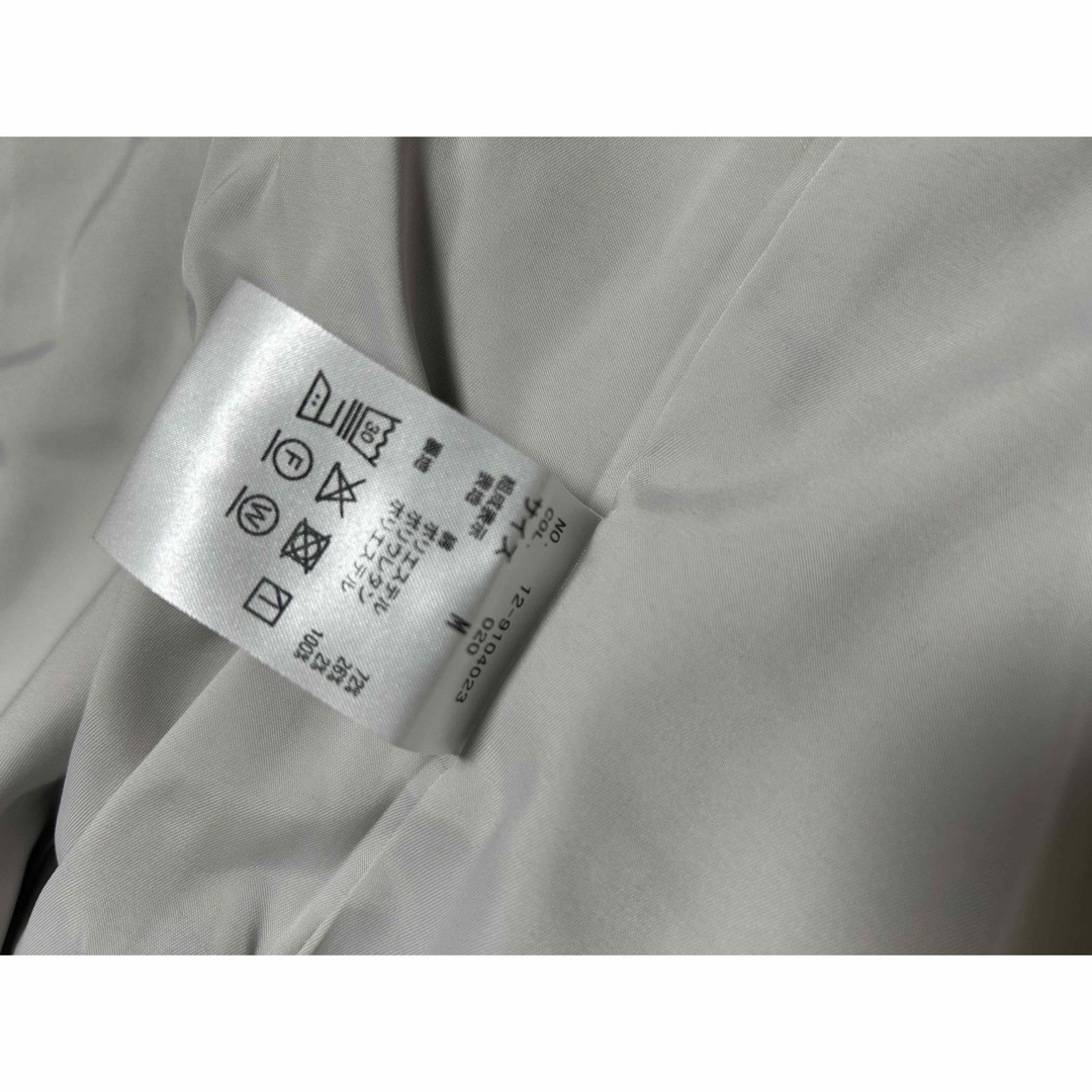 PLST(プラステ)のPLST   スラブストレッチ　カラーレスジャケット　ライトグレー レディースのジャケット/アウター(ノーカラージャケット)の商品写真