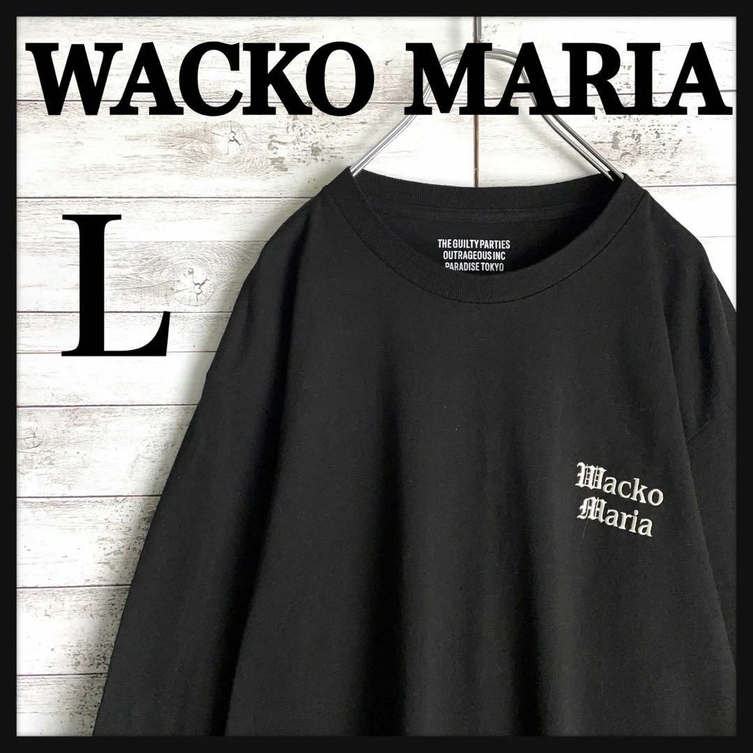 WACKO MARIA(ワコマリア)の9347【即完売モデル】ワコマリア☆ワンポイント刺繍ロゴロングtシャツ　美品 メンズのトップス(Tシャツ/カットソー(七分/長袖))の商品写真