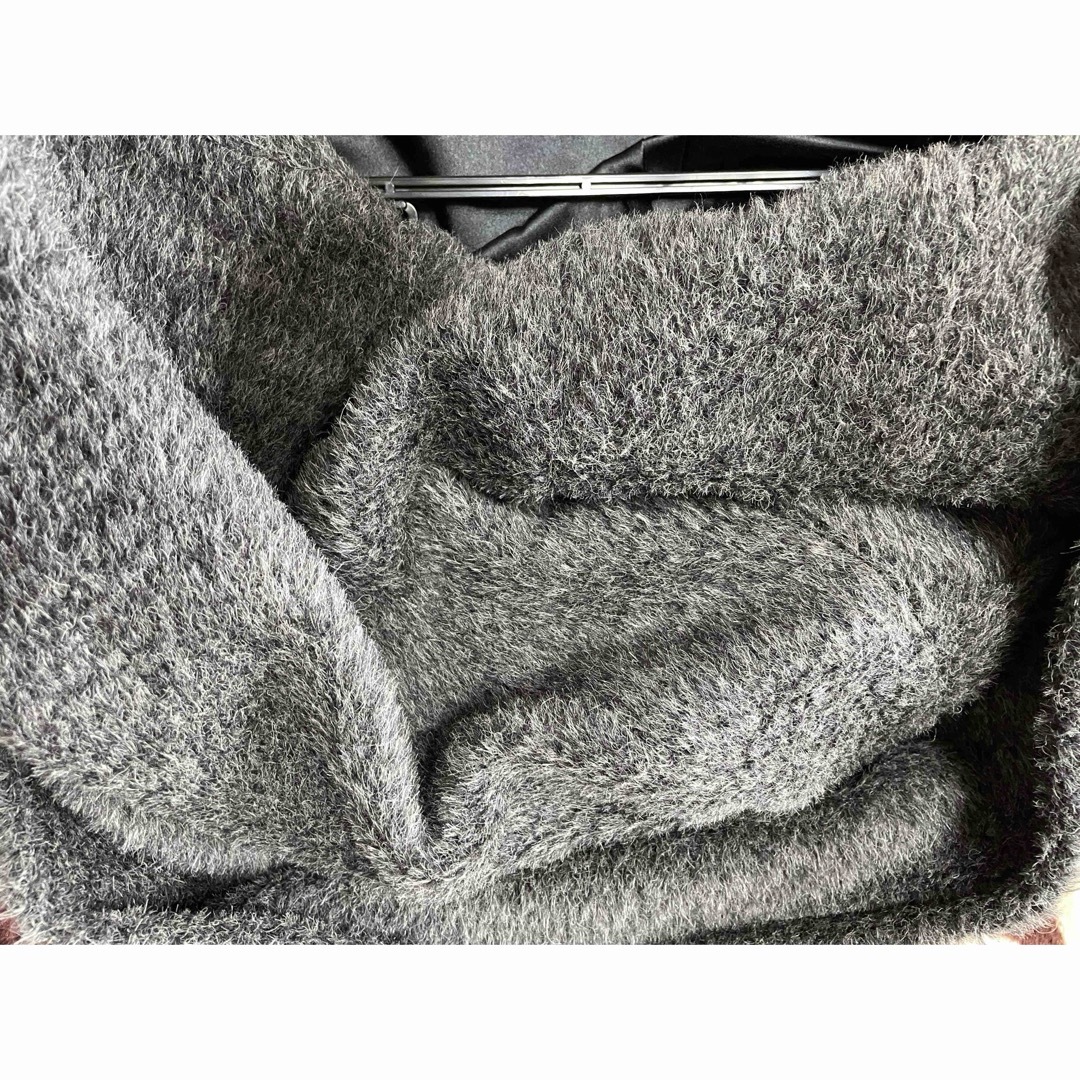 kiryuyrikキリュウキリュウ9万アルパカ毛レザーフードジャケット kiryuyrikキリュウキリュウ9万アルパカ毛レザーフードジャケット