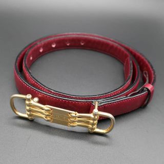 セリーヌ(celine)の正規品 セリーヌ CELINE ベルト Belt バックル金具 革 オールレザー(ベルト)