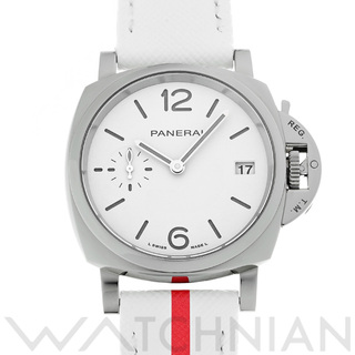 オフィチーネパネライ(OFFICINE PANERAI)の中古 パネライ PANERAI PAM01306 Y番(2022年製造) ホワイト メンズ 腕時計(腕時計(アナログ))