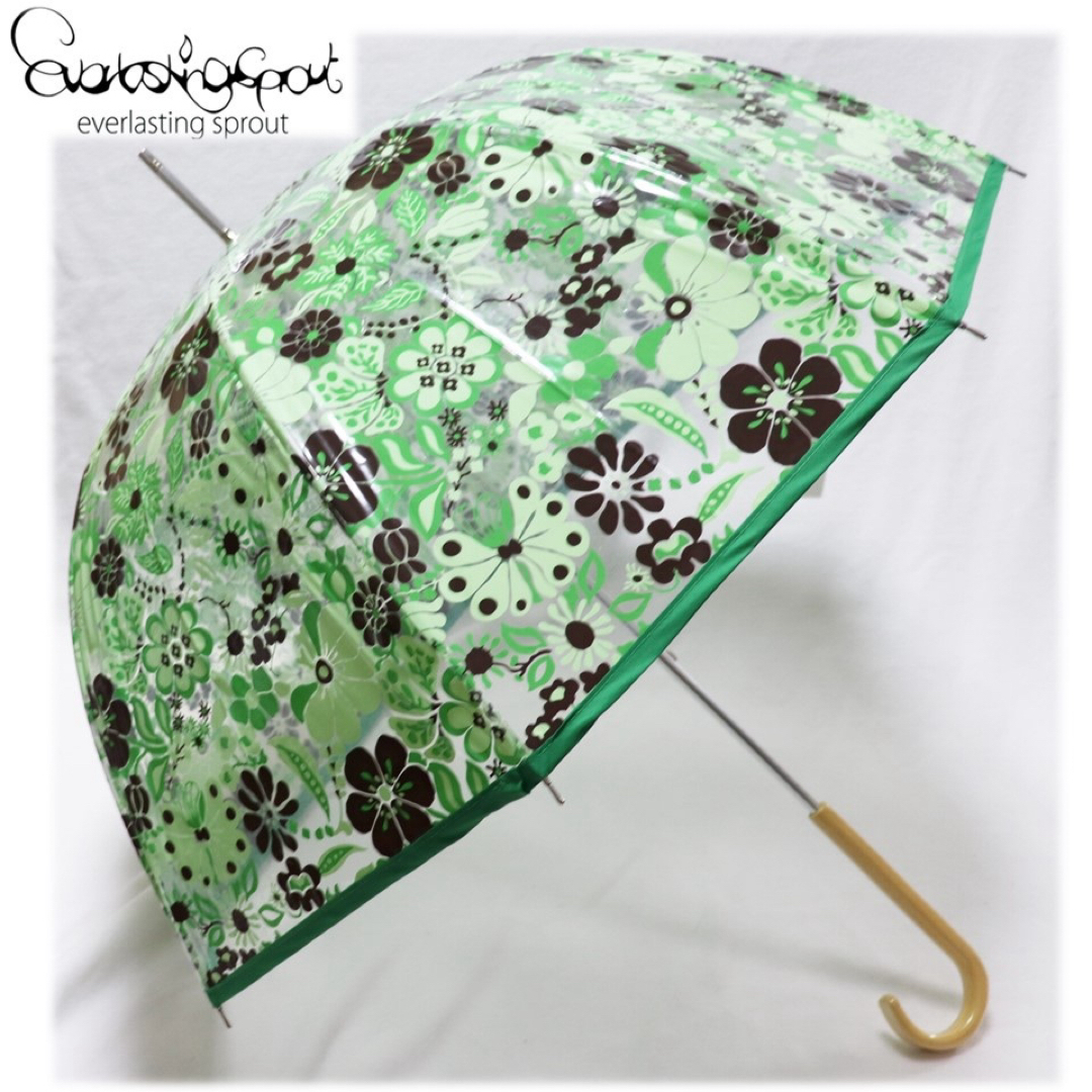 《everlasting sprout》新品訳有 ドーム型 クリアー長傘 雨傘 レディースのファッション小物(傘)の商品写真