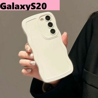 ギャラクシー(Galaxy)のGalaxyS20 ウェーブエッジ なみなみ　可愛いケース Galaxyケースw(Androidケース)