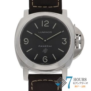 パネライ(PANERAI)の【118657】PANERAI パネライ  PAM00000 ルミノール ベース ロゴ ブラックダイヤル SS/レザー 手巻き ギャランティーカード 純正ボックス 腕時計 時計 WATCH メンズ 男性 男 紳士【中古】(腕時計(アナログ))