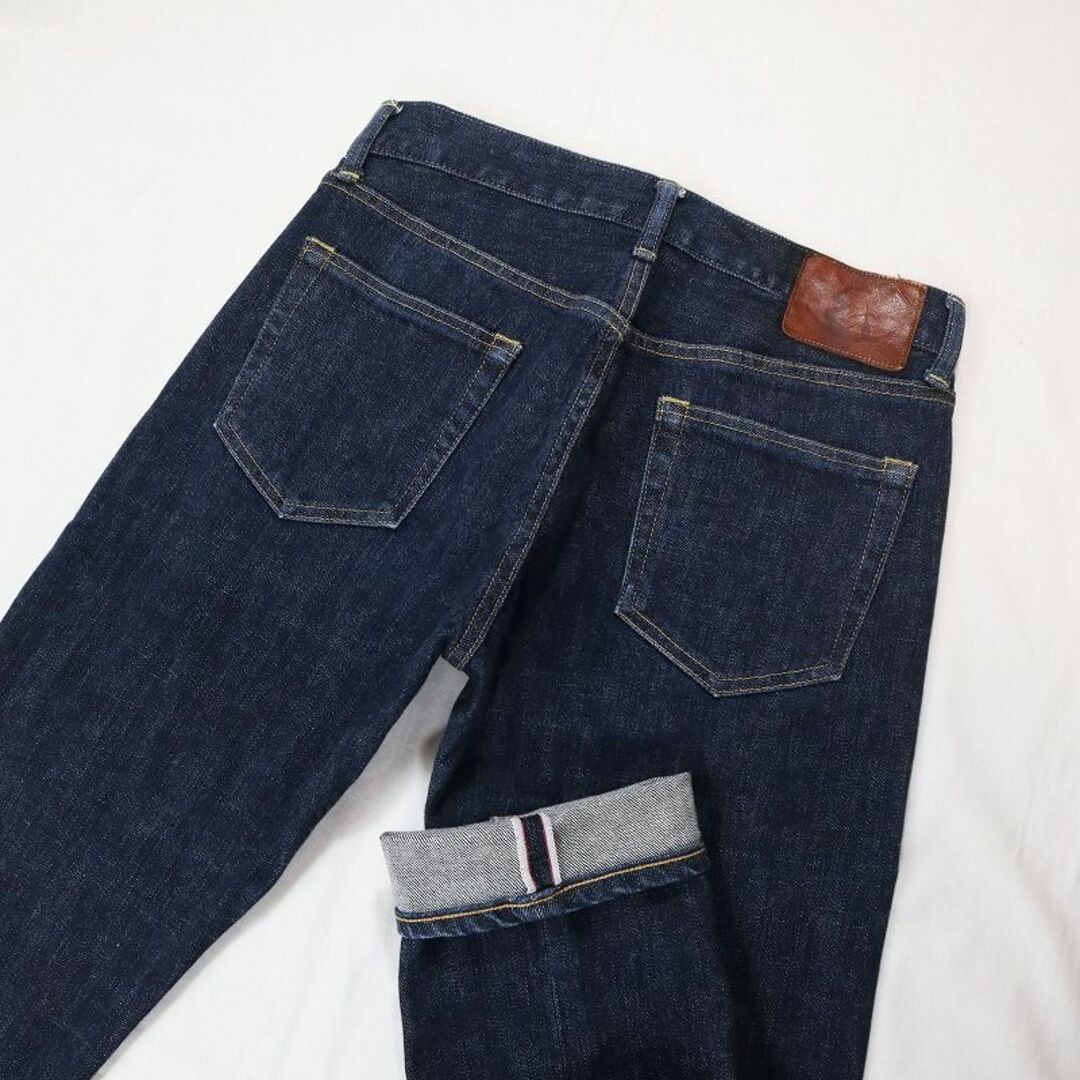 ETERNAL(エターナルジーンズ)のエターナル 濃紺ストレッチジーンズ テーパードストレートデニム 28 S相当 メンズのパンツ(デニム/ジーンズ)の商品写真