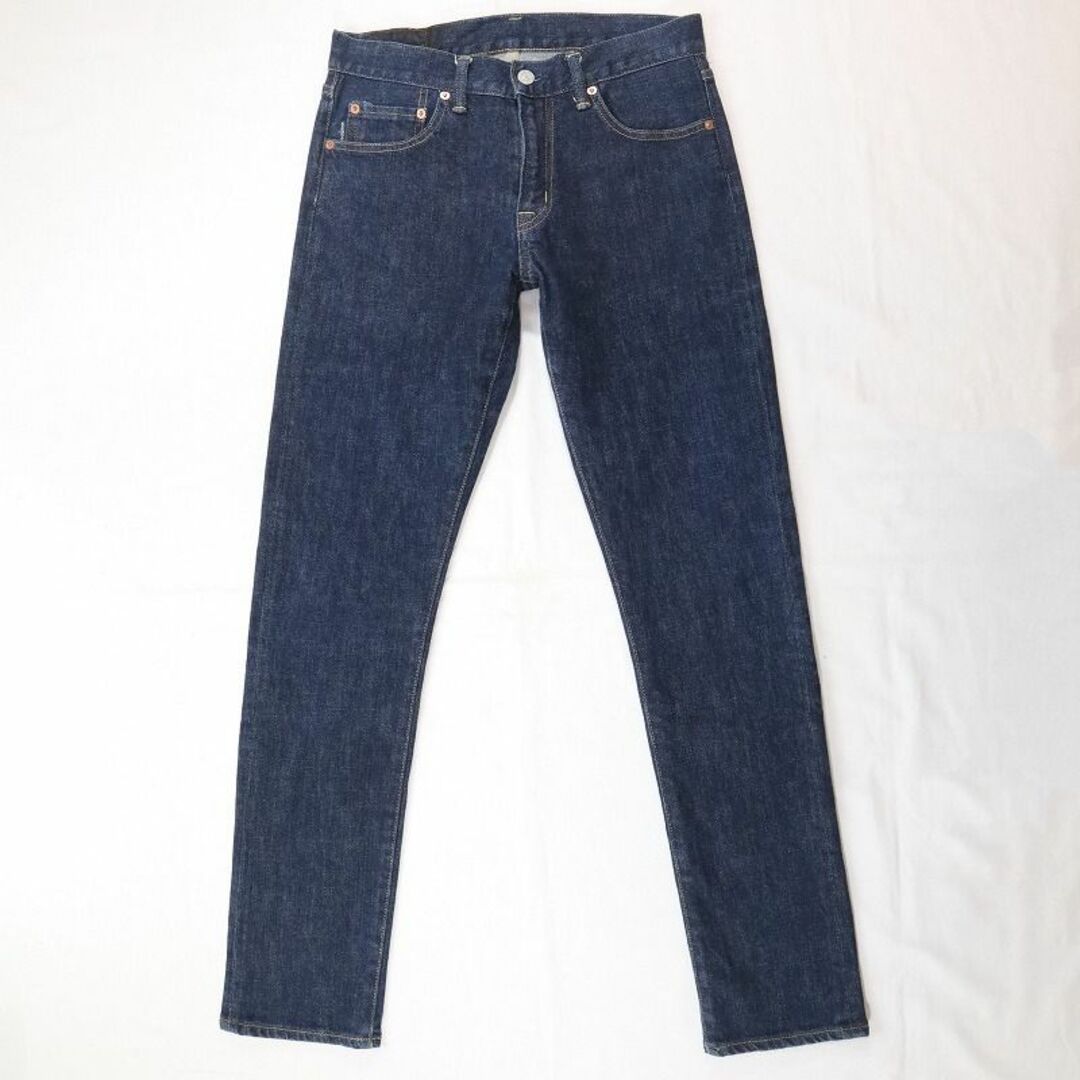 ETERNAL(エターナルジーンズ)のエターナル 濃紺ストレッチジーンズ テーパードストレートデニム 28 S相当 メンズのパンツ(デニム/ジーンズ)の商品写真