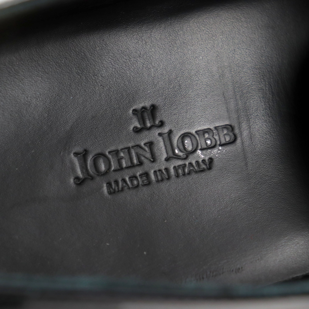 JOHN LOBB(ジョンロブ)の【ドンドン見直し】美品○John Lobb ジョンロブ CALISTO カリスト 8695ラスト プレーントゥ パテントレザー レザーシューズ ブラック 8 保存袋付き イタリア製 メンズ メンズの靴/シューズ(その他)の商品写真