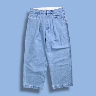 ワンエルディーケーセレクト(1LDK SELECT)のFARAH ファーラー ワイドテーパードパンツ デニム ジーンズ ブリーチ(デニム/ジーンズ)