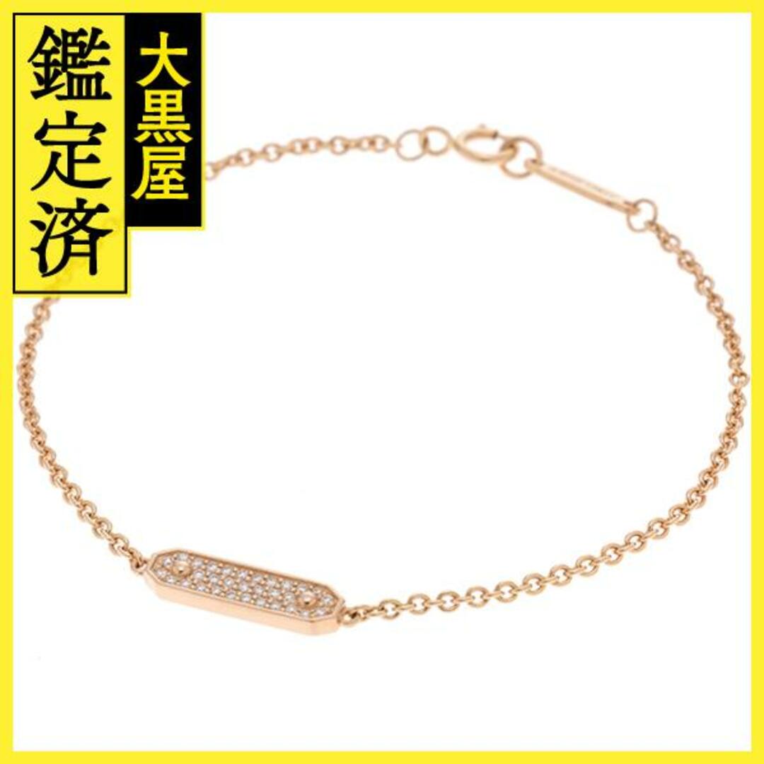 Tiffany & Co. - ティファニー タグチェーン ブレスレット K18PG ダイヤモンド【473】