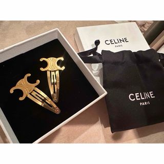 セリーヌ(celine)のCELINE トリオンフ ヘアピン ゴールド(ヘアピン)