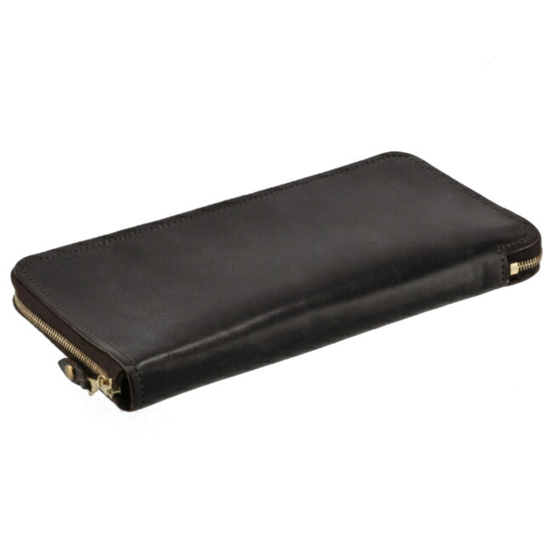 GLENROYAL(グレンロイヤル)のグレンロイヤル GLENROYAL 財布 メンズ TRAVEL WALLET WITH PEN HOLDER ラウンドファスナー長財布  035203 0001 0001 メンズのファッション小物(長財布)の商品写真