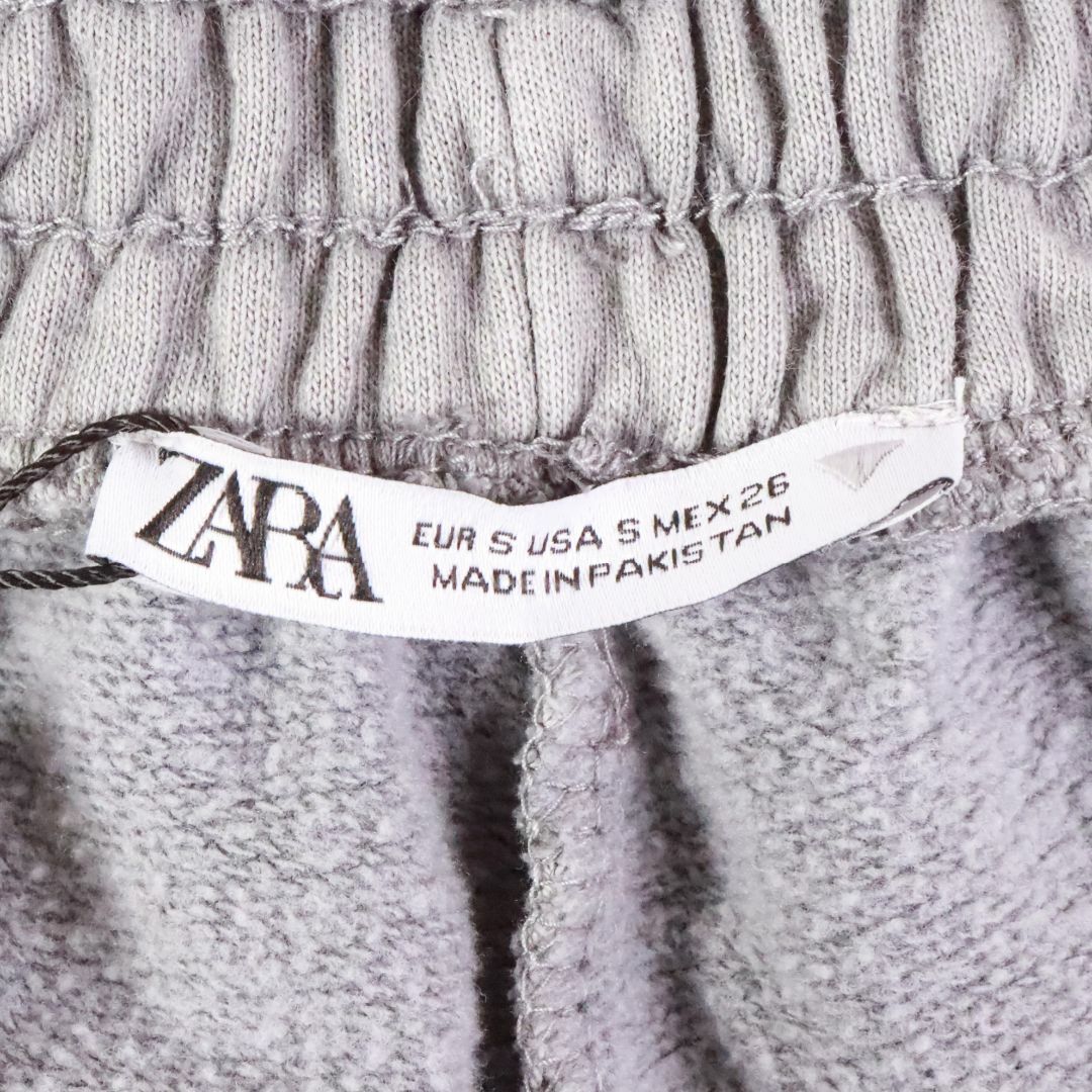 ZARA(ザラ)のZARA　ザラ　ワイドレッグジョガーパンツ　グレー　Ｓ　タグ付 レディースのパンツ(カジュアルパンツ)の商品写真