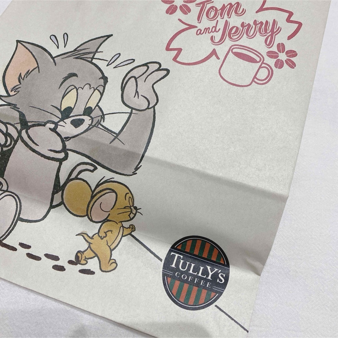 TULLY'S COFFEE(タリーズコーヒー)のトムとジェリー 紙袋 エンタメ/ホビーのおもちゃ/ぬいぐるみ(キャラクターグッズ)の商品写真