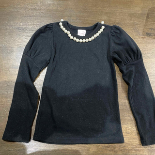 黒　長袖シャツ90センチ(Tシャツ/カットソー)