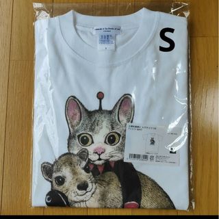 ヒグチユウコ(ヒグチユウコ)の【未開封】大哺乳類展3　限定　ヒグチユウコ　Tシャツ　ギュスターヴくん　S　白(Tシャツ/カットソー(半袖/袖なし))