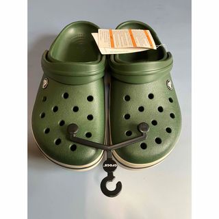 クロックス(crocs)のクロックス　クロックバンド　グリーン系　24cm(サンダル)