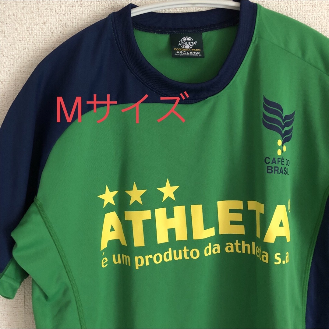 ATHLETA(アスレタ)のアスレタ  緑　メンズM プラシャツ　フットサル スポーツ/アウトドアのサッカー/フットサル(ウェア)の商品写真