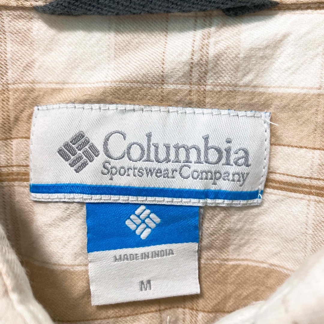 Columbia(コロンビア)のコロンビア　長袖シャツ　ボタンダウン　チェック　ワンポイントロゴ　男女兼用　M メンズのトップス(シャツ)の商品写真