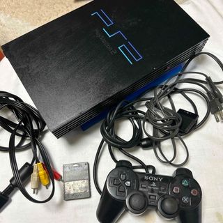 プレイステーション2(PlayStation2)のPS2 プレステ2 本体セット　コントローラ(家庭用ゲーム機本体)