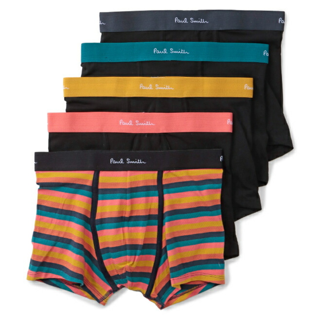 Paul Smith(ポールスミス)のポールスミス PAUL SMITH アンダーウェア メンズ MEN TRUNK 5 PACK ボクサーパンツ  M1A914 M5PK4 79 メンズのアンダーウェア(ボクサーパンツ)の商品写真