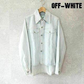 OFF-WHITE - 美品 Off-White ストライプ柄 デニムジャケット デニムシャツ