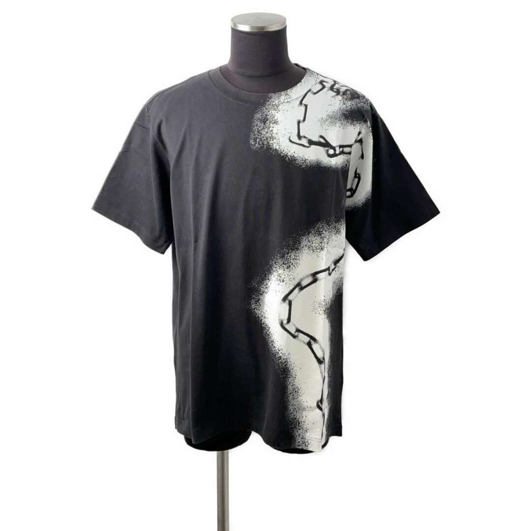 LOUIS VUITTON(ルイヴィトン)のルイヴィトン Tシャツ スプレー チェーン プリント半袖Tシャツ メンズサイズXXL LOUIS VUITTON トップス 黒 ブラック メンズのトップス(Tシャツ/カットソー(半袖/袖なし))の商品写真