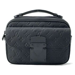 ルイヴィトン ショルダーバッグ モノグラム トリヨンレザー Sロック・メッセンジャー M58489 黒 ブラック LOUIS VUITTON