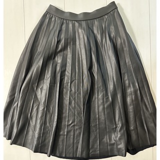 ザラキッズ(ZARA KIDS)のZARA キッズ　レザー風　プリーツスカート　134cm(スカート)